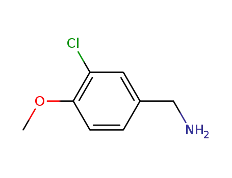 Molecular Structure of 115514-77-7 (3-Chloro-4-methoxybenzenemethanamine)