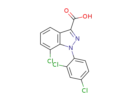 7-chloro-1-(2,4-dichlorophenyl)-1H-indazole-3-carboxylic acid