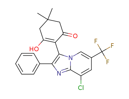 2-(8-chloro-2-phenyl-6-(trifluoromethyl)imidazo[1,2-a]pyridin-3-yl)-3-hydroxy-5,5-dimethylcyclohex-2-enone