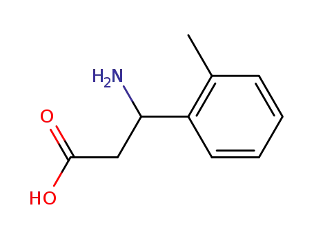 Molecular Structure of 68208-16-2 (3-AMINO-3-(2-METHYLPHENYL)PROPANOIC ACID)