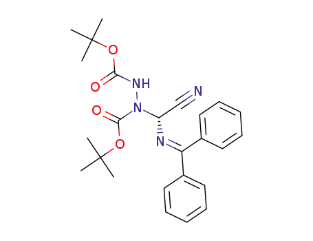 (2R)-di-tert-butyl 1-{1-[(diphenylmethylene)amino]-2-cyano}hydrazine-1,2-dicarboxylate