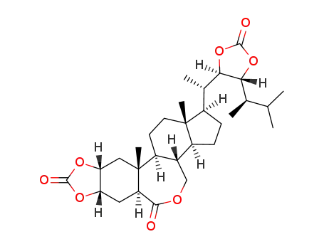 (22R,23R,24R)-2α,3α:22,23-bis[carbonylbis(oxy)]-B-homo-7-oxa-24-methyl-5α-cholestan-6-one