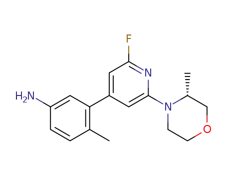 (R)-3-(2-fluoro-6-(3-methylmorpholino)pyridin-4-yl)-4-methylaniline