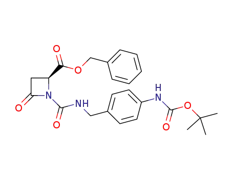benzyl (S)-1-(4-tert-butoxycarbonylaminobenzylcarbamoyl)-4-oxoazetidine-2-carboxylate