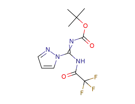 tert-butyl ((1H-pyrazol-1-yl)(2,2,2-trifluoroacetamido)methylene)carbamate