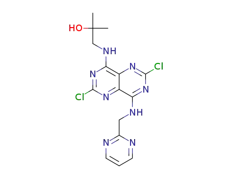 1-{2,6-dichloro-8-[(pyrimidin-2-ylmethyl)amino]pyrimido[5,4-d]pyrimidin-4-ylamino}-2-methylpropan-2-ol