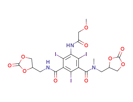 2,4,6-triiodo-5-(2-methoxyacetamido)-N1-methyl-N1,N3-bis-((2-oxo-1,3-dioxolane-4-yl)methyl)isophthalamide