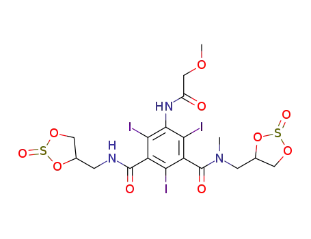 2,4,6-triiodo-5-(2-methoxyacetamido)-N1-methyl-N1,N3-bis-((2-oxo-1,3,2-dioxathiolan-4-yl)methyl)isophthalamide