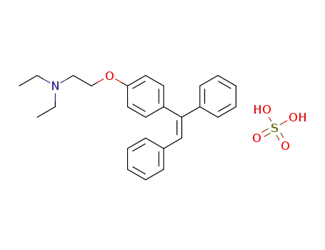 2-{4-[(Z)-1,2-diphenylvinyl]phenoxy}-N,N-diethylethanaminium hydrogen sulfate
