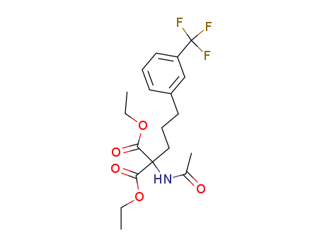 Acetylamino-<3-(m-trifluormethyl-phenyl)-propyl-(1)>-malonsaeure-diaethylester