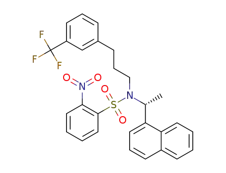 ((1R)-1-(1-naphthyl)ethyl) N-(3-(3-(trifluoromethyl)phenyl)propyl)-o-nitrobenzenesulfonamide
