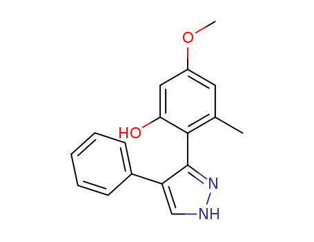 3-(2-hydroxy-4-methoxy-6-methylphenyl)-4-phenyl-1H-pyrazole