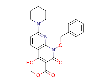 methyl 1-(benzyloxy)-4-hydroxy-2-oxo-7-(piperidin-1-yl)-1,2-dihydro-1,8-naphthyridine-3-carboxylate