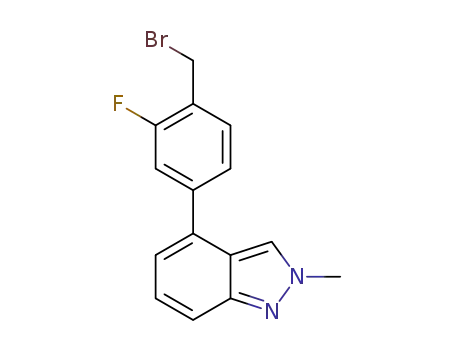 4-(4-(bromomethyl)-3-fluorophenyl)-2-methyl-2H-indazole