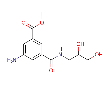 3-amino-5-(2,3-dihydroxy-n-propylaminoformyl)benzoic acid methyl ester