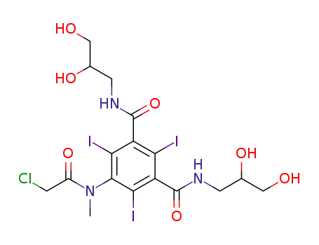 5-[N-methyl-2-chloroacetamido]-N,N'-bis(2,3-dihydroxypropyl)-2,4,6-triiodo-1,3-benzenedicarboxamide