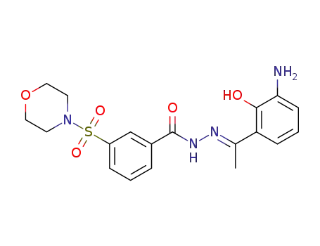(E)-N'-(1-(3-amino-2-hydroxyphenyl)ethylidene)-3-(morpholinosulfonyl)benzohydrazide