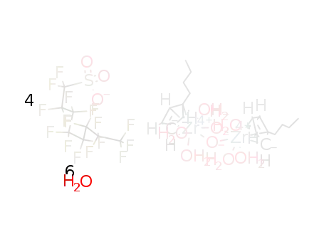 [n-BuCpZr(OH2)3]2(μ2-OH)2(OSO2C8F17)4*6H2O