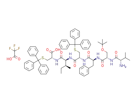 H2N-L-Val-L-Ser(tBu)-L-Phe-L-Cys(Trt)-L-Ile-L-Cys(Trt)-OH trifluoroacetate