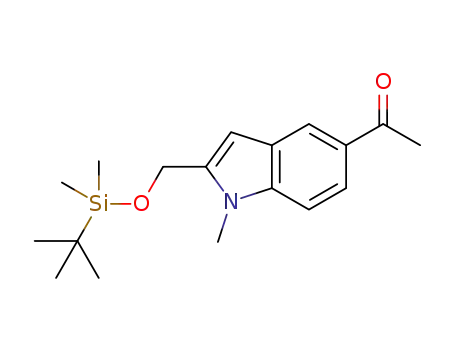 1-(2-(((tert-butyldimethylsilyl)oxy)methyl)-1-methyl-1H-indol-5-yl)ethan-1-one