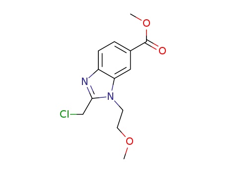 methyl 2-(chloromethyl)-1-(2-methoxyethyl)-1H-benzimidazole-6-carboxylate