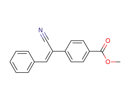4-(1-cyano-2-phenylvinyl)benzoic acid methyl ester