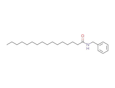 Molecular Structure of 74058-71-2 (Hexadecanamide, N-(phenylmethyl)-)