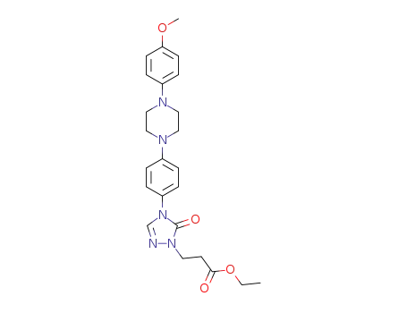 ethyl 3-(4-(4-(4-(4-methoxyphenyl)piperazin-1-yl)phenyl)-5-oxo-4,5-dihydro-1H-1,2,4-triazol-1-yl)propanoate