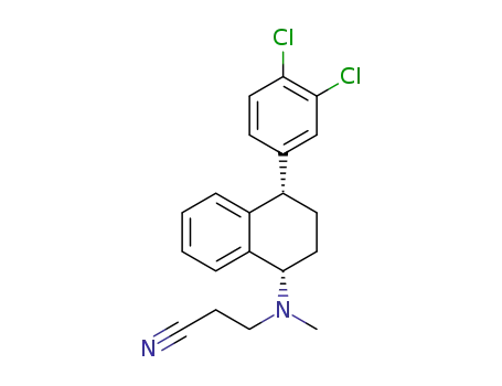 3-(((1S,4S)-4-(3,4-dichlorophenyl)-1,2,3,4-tetrahydronaphthalen-1-yl)(methyl)amino)propanenitrile