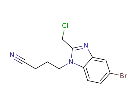 4-[5-bromo-2-(chloromethyl)benzimidazole-1-yl]butanenitrile