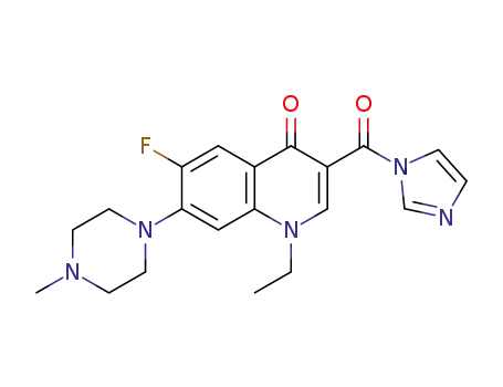1-ethyl-6-fluoro-7-(4-methylpiperazin-1-yl)-3-(1H-imidazole-1-formyl)quinoline-4(1H)-one