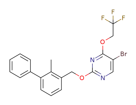5-bromo-2-((2-methyl-[1,1'-biphenyl]-3-yl)methoxy)-4-(2,2,2-trifluoroethoxy)pyrimidine