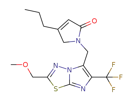 1-[[2-(methoxymethyl)-6-(trifluoromethyl)imidazo[2,1-b][1,3,4]thiadiazol-5-yl]methyl]-3-propyl-2H-pyrrol-5-one