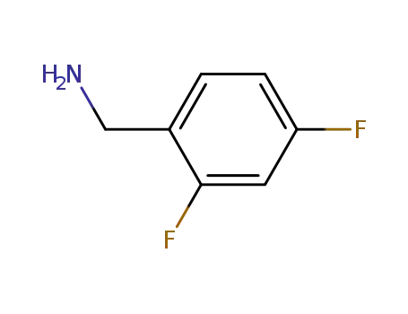 Molecular Structure of 72235-52-0 (2,4-Difluorobenzylamine)