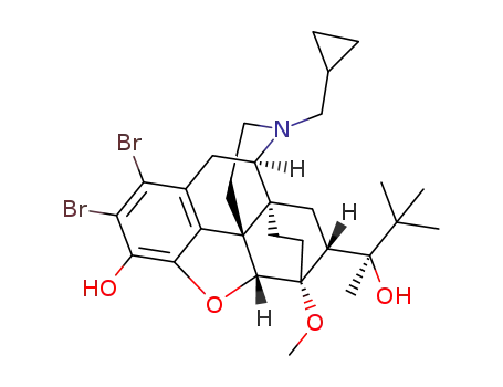 (2S)-2-[(5R,6R,7R,14S)-1,2-dibromo-N-cyclopropylmethyl-4,5-epoxy-6,14-ethylene-3-hydroxy-6-methoxymorphinan-7-yl]-3,3-dimethylbutyl-2-alcohol