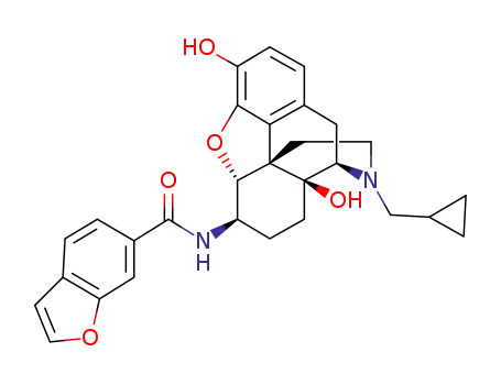 17-cyclopropylmethyl-3,14β-dihydroxy-4,5α-epoxy-6β-(benzofuran-6-carboxamido)morphinan