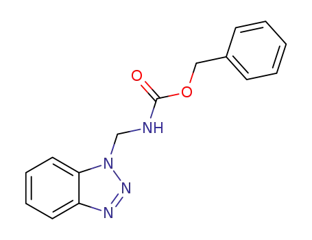 Molecular Structure of 125453-11-4 (benzyl (1H-benzo[d][1,2,3]triazol-1-yl)methylcarbamate)