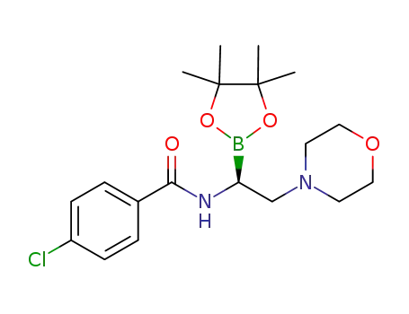 (S)-4-chloro-N-(2-morpholino-1-(4,4,5,5-tetramethyl-1,3,2-dioxaborolan-2-yl)ethyl)benzamide