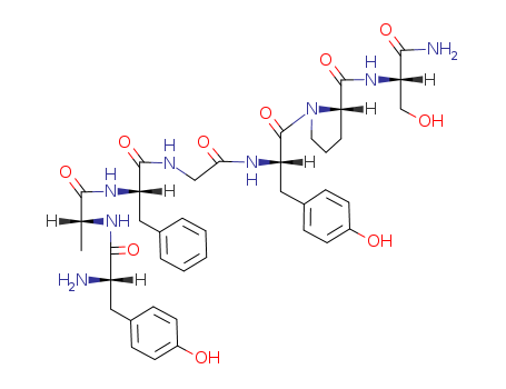 77614-16-5,DERMORPHIN ACETATE,H-Tyr-D-ala-phe-gly-tyr-pro-ser-NH2;Tyrosyl-alanyl-phenylalanyl-glycyl-tyrosyl-prolyl-serinamide;Dermorphin;