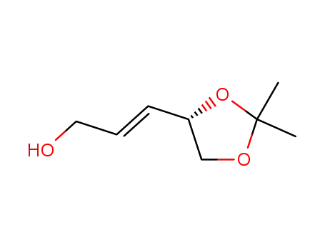 Molecular Structure of 79060-23-4 ((S)-4,5-ISOPROPYLIDENE-2-PENTENOL)