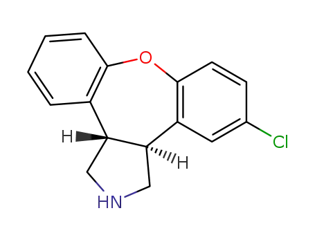 trans-5-chloro-2,3,3a,12b-tetrahydro-1H-dibenz<2,3:6,7>oxepino<4,5-c>pyrrole