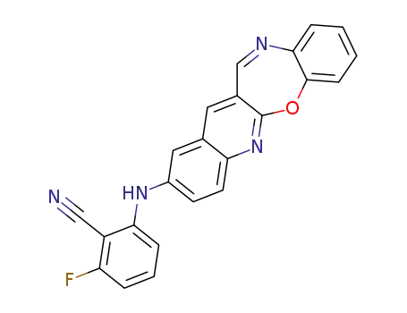 2-(benzo[2,3][1,4]oxazepino[7,6-b]quinolin-2-ylamino)-6-fluorobenzonitrile