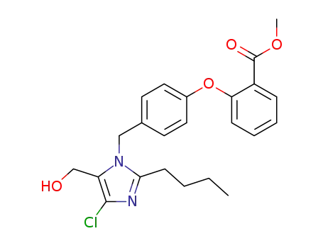 2-butyl-4-chloro-1-[4-(2-carbomethoxyphenoxy)benzyl]-5-hydroxymethylimidazole