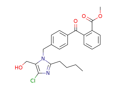 2-butyl-1-<4-(2-carbomethoxybenzoyl)benzyl>-4-chloro-5-(hydroxymethyl)imidazole