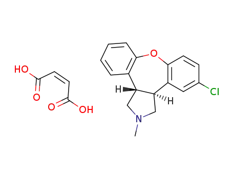 trans-5-Chloro-2-methyl-2,3,3a,12b-tetrahydro-1H-dibenz<2,3:6,7>oxepino<4,5-c>pyrrolidine maleate