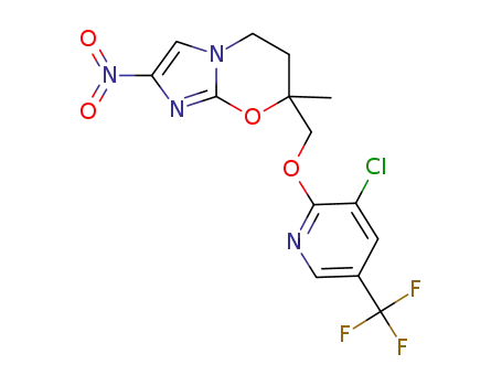 7-({[3-chloro-5-(trifluoromethyl)pyridin-2-yl]oxy}methyl)-7-methyl-2-nitro-6,7-dihydro-5H-imidazo[2,1-b][1,3]oxazine