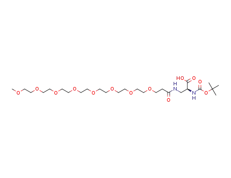 (29S)-29-[(tert-butoxycarbonyl)amino]-26-oxo-2,5,8,11,14,17,20,23-octaoxa-27-azatriacontan-30-oic acid