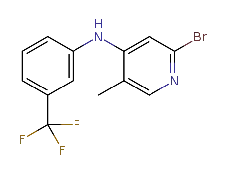 2-bromo-5-methyl-N-[3-(trifluoromethyl)phenyl]pyridin-4-amine