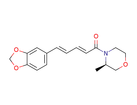 (2E,4E)-5-(benzo[d][1,3]dioxol-5-yl)-1-((R)-3-methylmorpholino)penta-2,4-dien-1-one