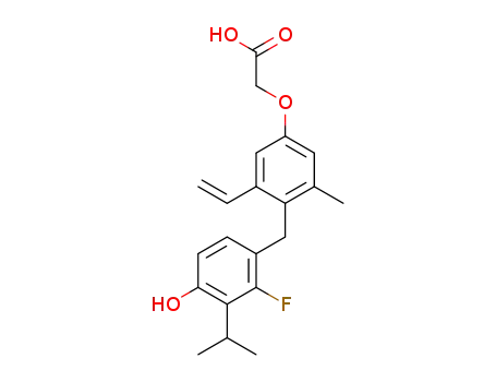 2-(4-(2-fluoro-4-hydroxy-3-isopropylbenzyl)-3-methyl-5-vinylphenoxy)acetic acid